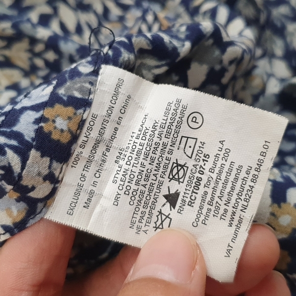 Tory Burch Silk Kaleidoscope Floral Blouse - Picture 6 of 9